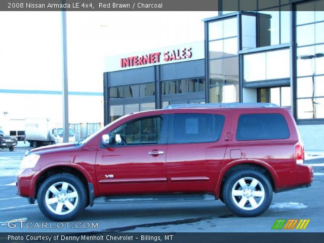 2008 Nissan Armada LE 4x4 in Red Brawn