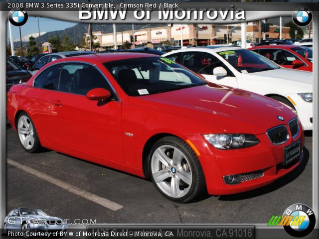 2008 BMW 3 Series 335i Convertible in Crimson Red