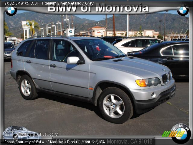 2002 BMW X5 3.0i in Titanium Silver Metallic