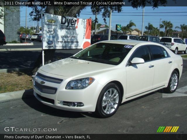 2011 Chevrolet Malibu LTZ in White Diamond Tricoat