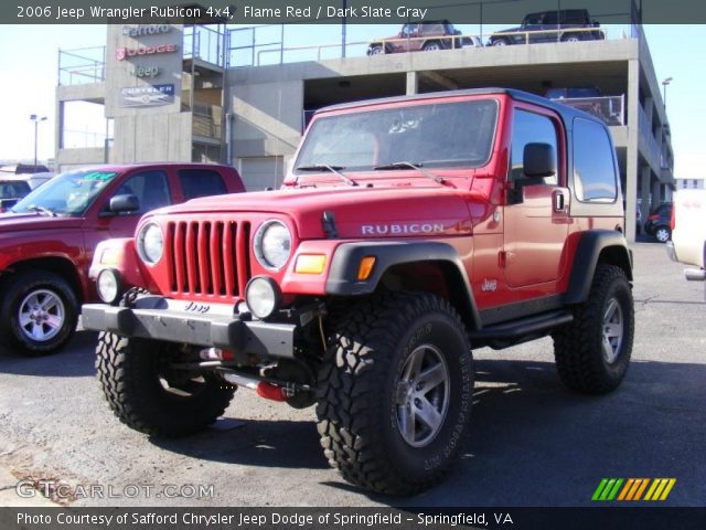 2006 Jeep Wrangler Rubicon 4x4 in Flame Red