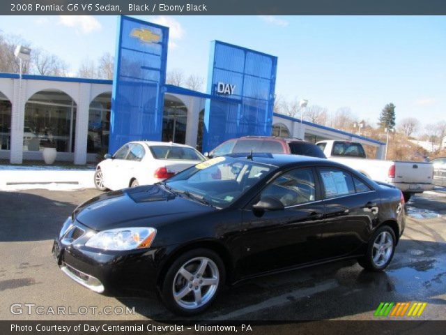 2008 Pontiac G6 V6 Sedan in Black