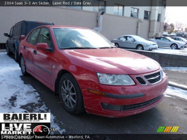 2004 Saab 9-3 Arc Sedan in Laser Red