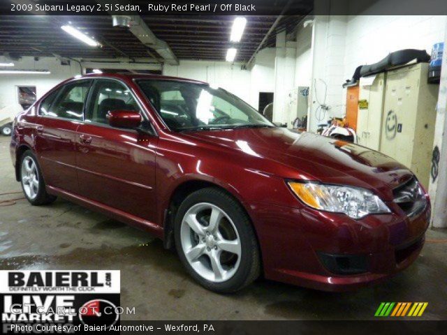 2009 Subaru Legacy 2.5i Sedan in Ruby Red Pearl