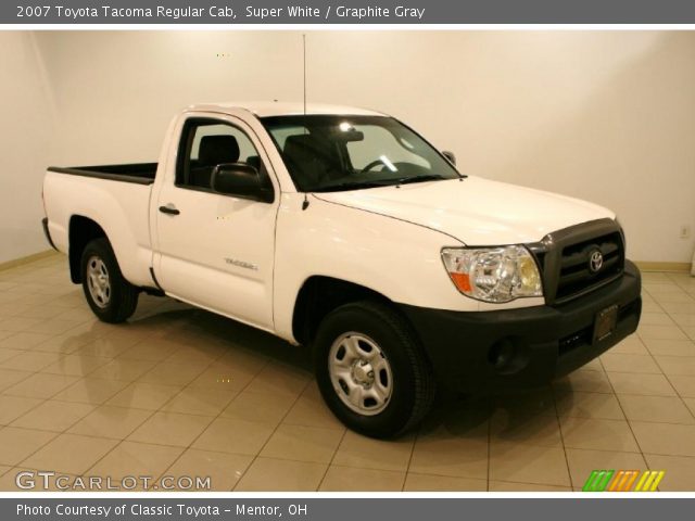 2007 Toyota Tacoma Regular Cab in Super White