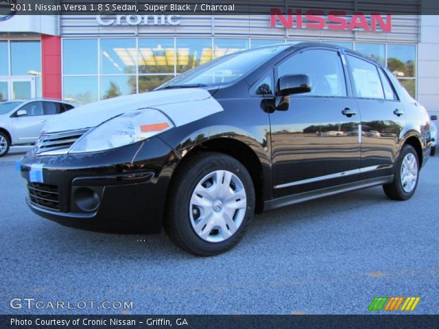 2011 Nissan Versa 1.8 S Sedan in Super Black