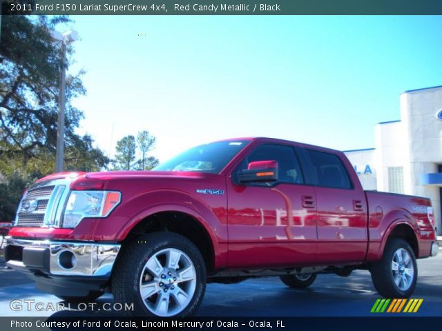 2011 Ford F150 Lariat SuperCrew 4x4 in Red Candy Metallic