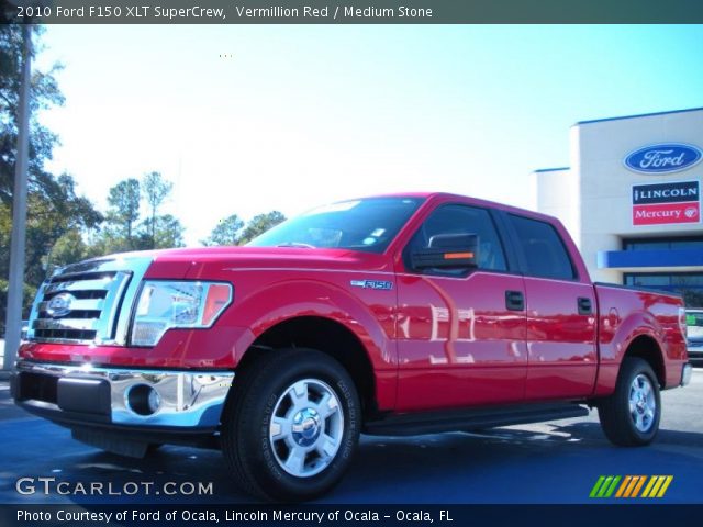 2010 Ford F150 XLT SuperCrew in Vermillion Red