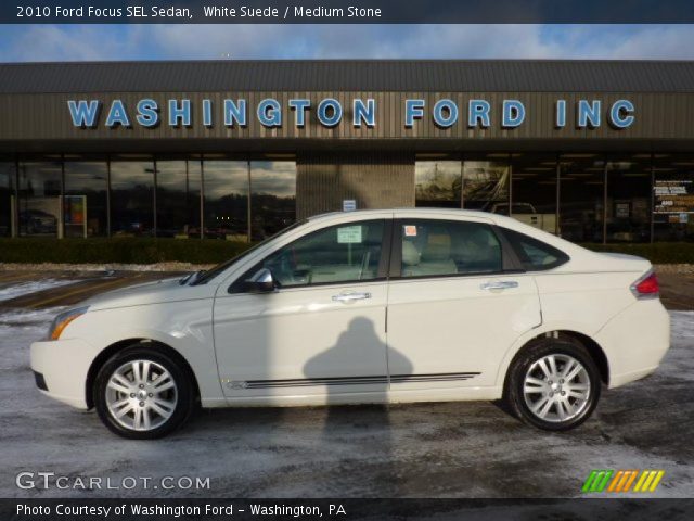 2010 Ford Focus SEL Sedan in White Suede