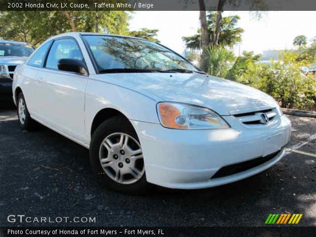 2002 Honda Civic LX Coupe in Taffeta White