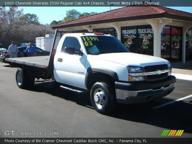 2003 Chevrolet Silverado 3500 Regular Cab 4x4 Chassis in Summit White