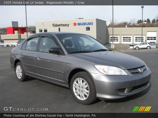 2005 Honda Civic LX Sedan in Magnesium Metallic