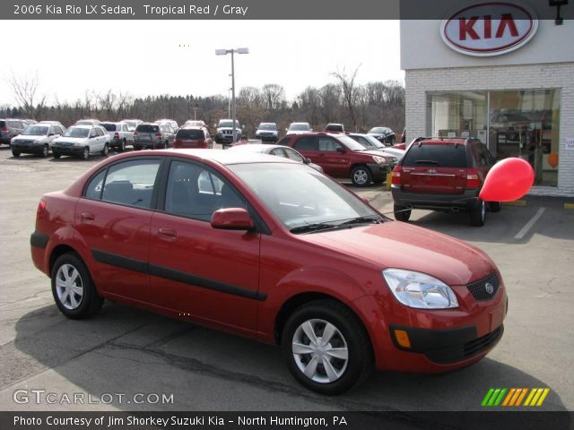 2006 Kia Rio LX Sedan in Tropical Red