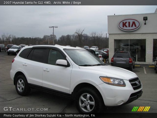 2007 Hyundai Santa Fe GLS 4WD in Arctic White