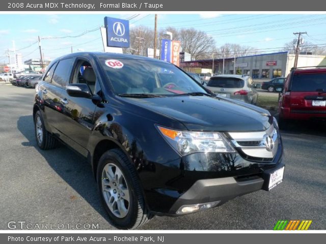 2008 Acura MDX Technology in Formal Black