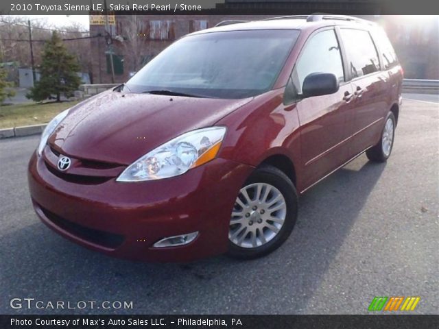 2010 Toyota Sienna LE in Salsa Red Pearl