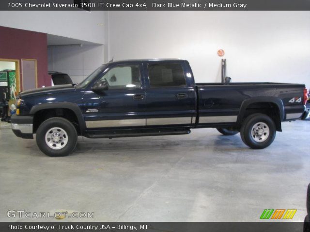 2005 Chevrolet Silverado 3500 LT Crew Cab 4x4 in Dark Blue Metallic