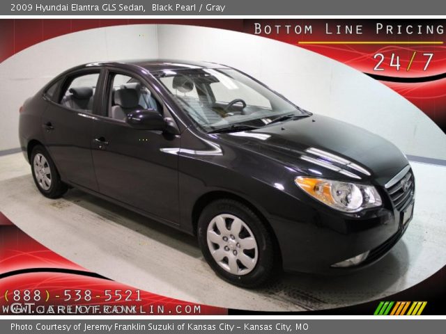 2009 Hyundai Elantra GLS Sedan in Black Pearl