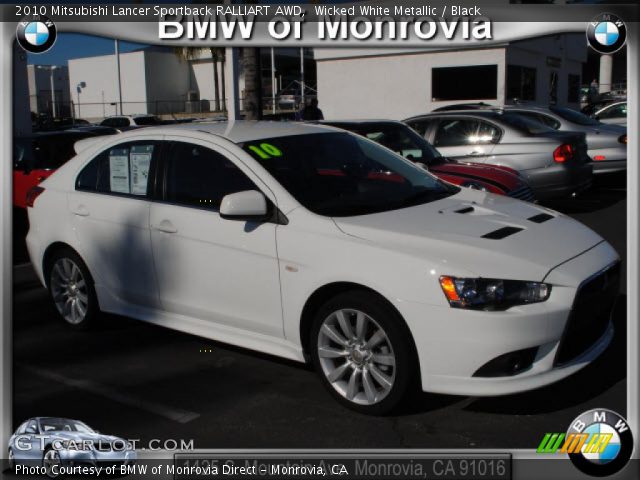 2010 Mitsubishi Lancer Sportback RALLIART AWD in Wicked White Metallic