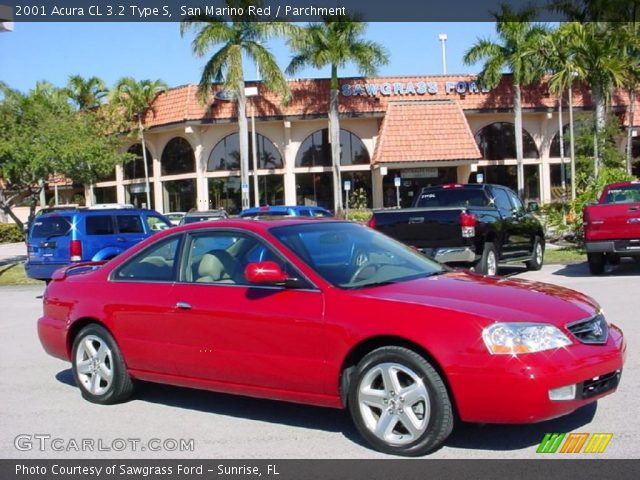 2001 Acura CL 3.2 Type S in San Marino Red