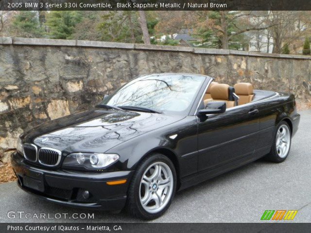 2005 BMW 3 Series 330i Convertible in Black Sapphire Metallic