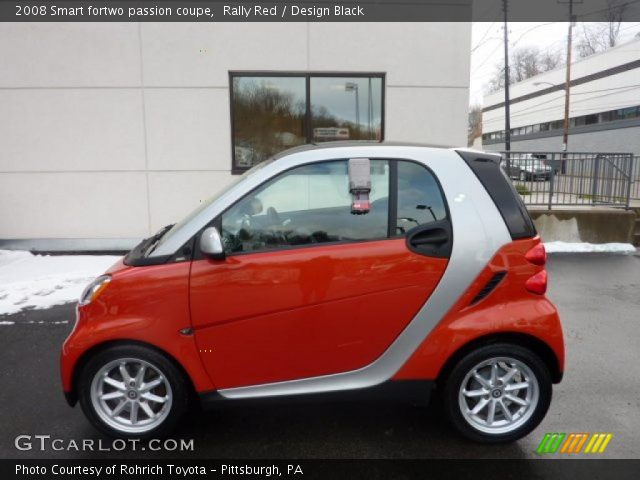 2008 Smart fortwo passion coupe in Rally Red