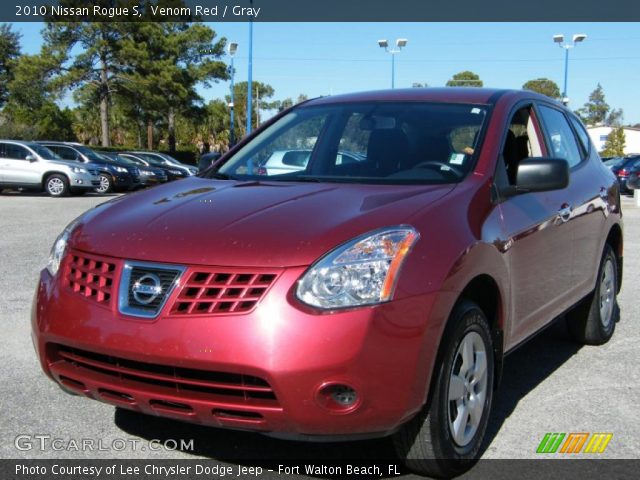 2010 Nissan Rogue S in Venom Red