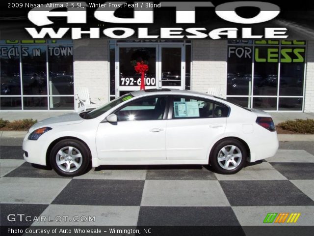 2009 Nissan Altima 2.5 SL in Winter Frost Pearl