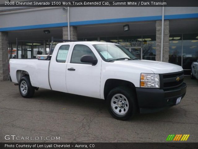 2008 Chevrolet Silverado 1500 Work Truck Extended Cab in Summit White