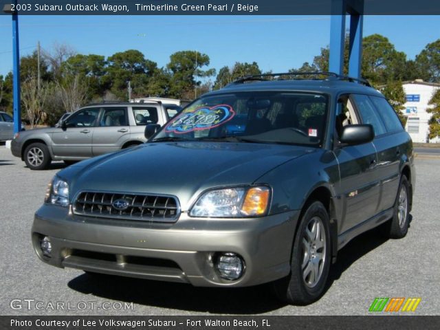 2003 Subaru Outback Wagon in Timberline Green Pearl