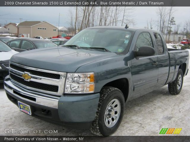 2009 Chevrolet Silverado 1500 LS Extended Cab 4x4 in Blue Granite Metallic