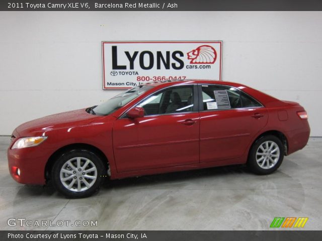 2011 Toyota Camry XLE V6 in Barcelona Red Metallic