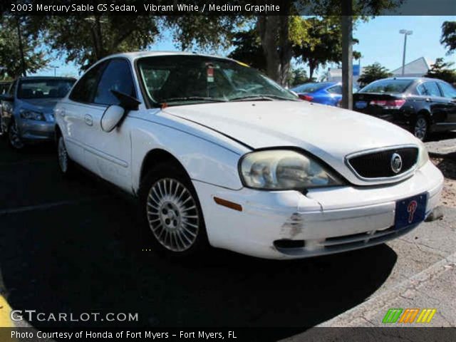 2003 Mercury Sable GS Sedan in Vibrant White