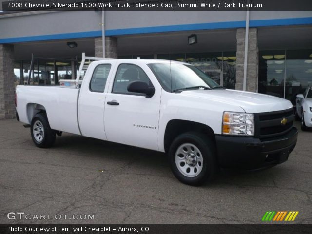 2008 Chevrolet Silverado 1500 Work Truck Extended Cab in Summit White