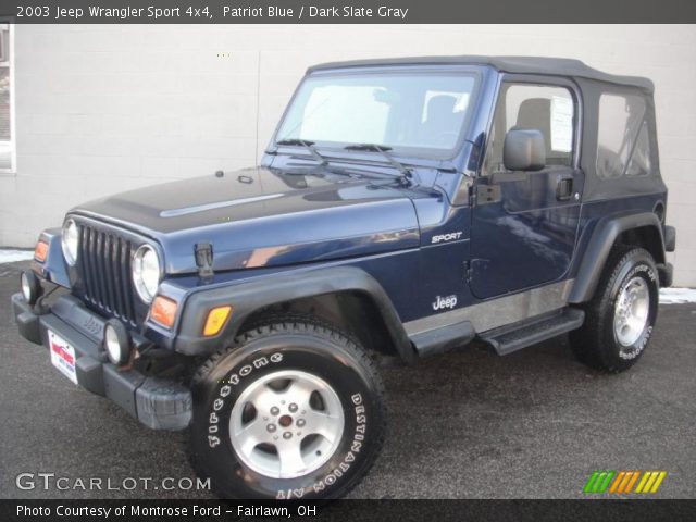 2003 Jeep Wrangler Sport 4x4 in Patriot Blue