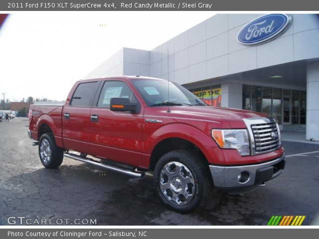 2011 Ford F150 XLT SuperCrew 4x4 in Red Candy Metallic