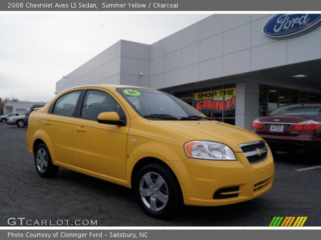 2008 Chevrolet Aveo LS Sedan in Summer Yellow