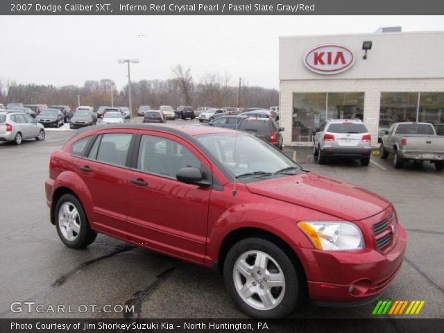 2007 Dodge Caliber SXT in Inferno Red Crystal Pearl