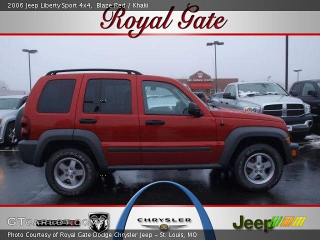 2006 Jeep Liberty Sport 4x4 in Blaze Red