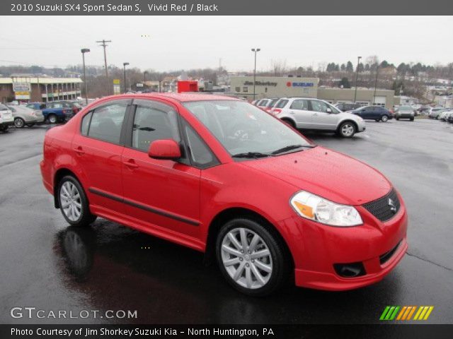2010 Suzuki SX4 Sport Sedan S in Vivid Red