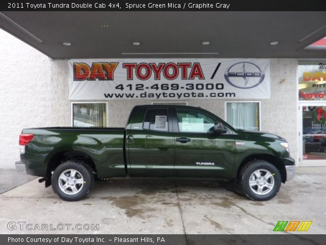 2011 Toyota Tundra Double Cab 4x4 in Spruce Green Mica