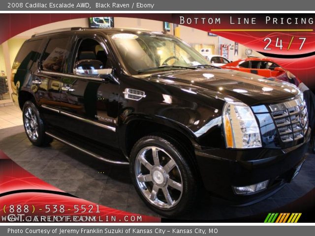 2008 Cadillac Escalade AWD in Black Raven