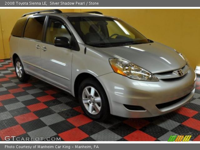2008 Toyota Sienna LE in Silver Shadow Pearl
