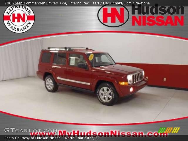 2006 Jeep Commander Limited 4x4 in Inferno Red Pearl