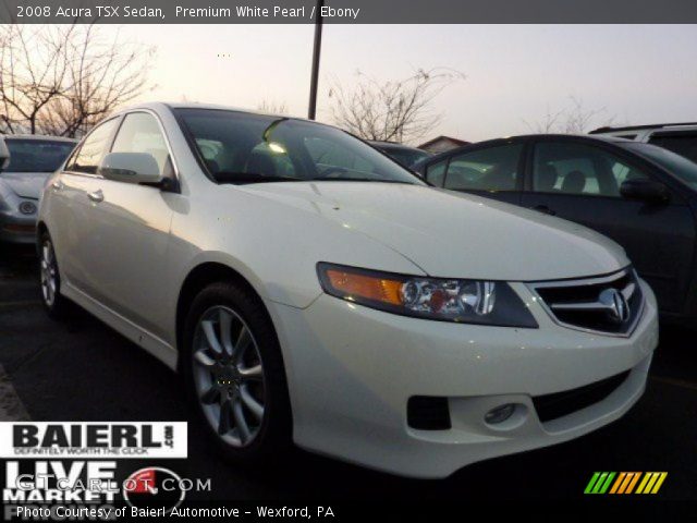 2008 Acura TSX Sedan in Premium White Pearl