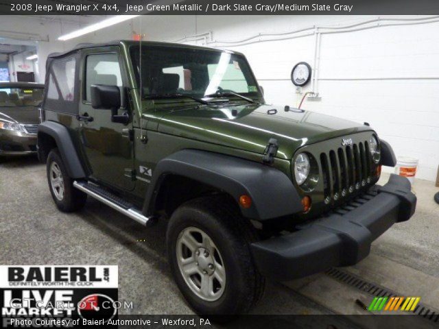 2008 Jeep Wrangler X 4x4 in Jeep Green Metallic