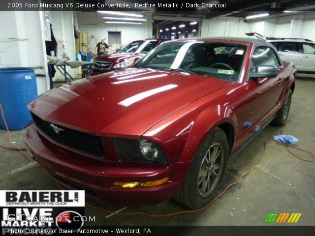 2005 Ford Mustang V6 Deluxe Convertible in Redfire Metallic