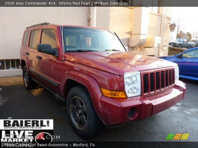 2006 Jeep Commander 4x4 in Inferno Red Pearl