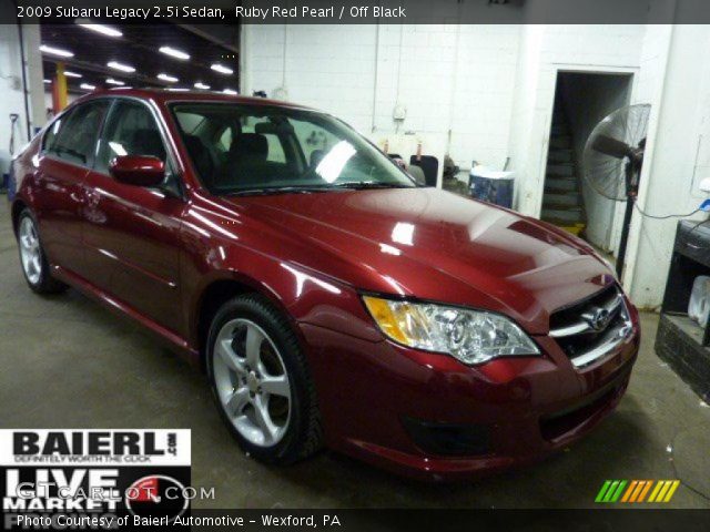 2009 Subaru Legacy 2.5i Sedan in Ruby Red Pearl