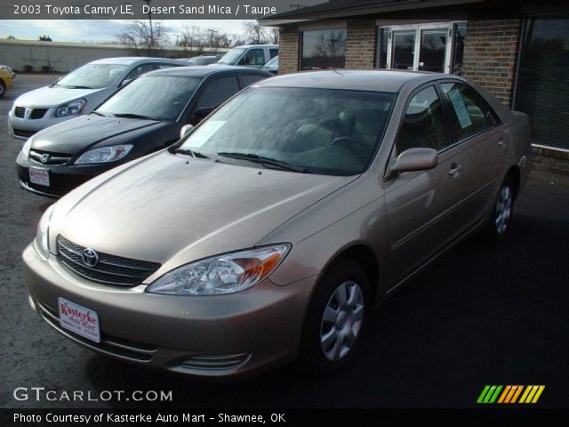 2003 Toyota Camry LE in Desert Sand Mica
